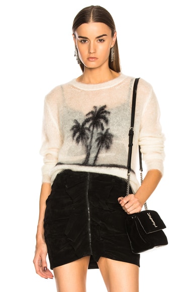 Sunset Print Mohair Sweater