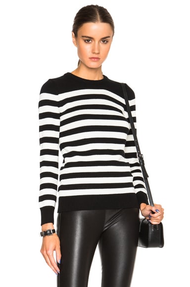 Crew Neck Stripe Pullover