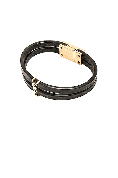 Saint Laurent YSL Bracelet in Black