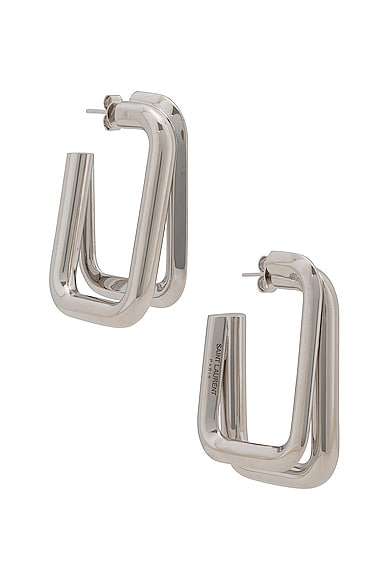 Square Double Thread Earrings