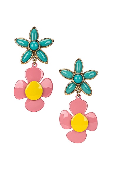 Duo Flower Earrings