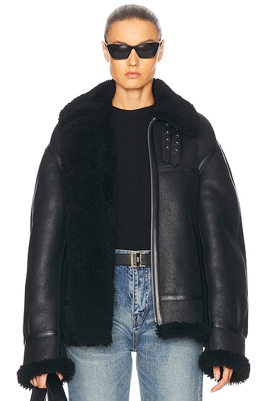 Leather Bomber Jacket