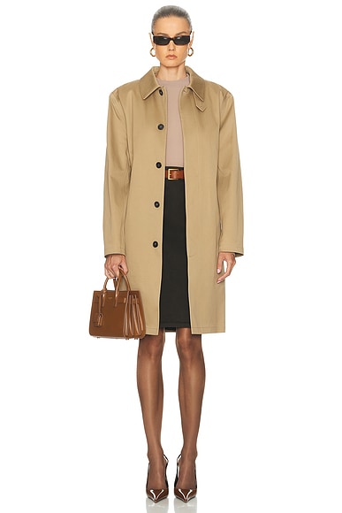 Saint Laurent Manteau Jacket in Beige