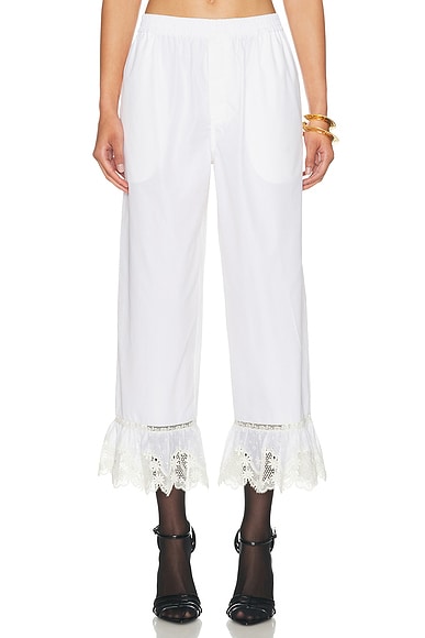 Cropped Straight Leg Pant