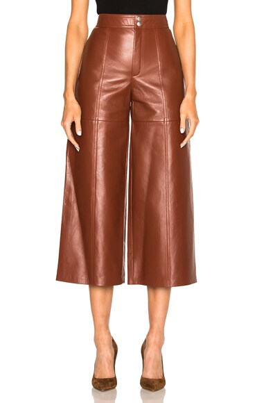 Leather Slouch Culottes