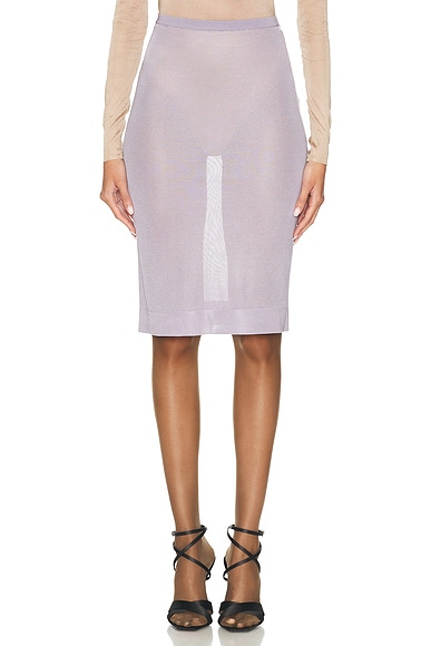 Sheer Midi Skirt