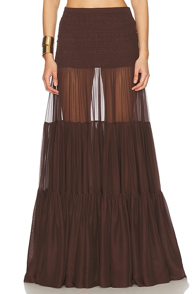 ワンピース SAINT LAURENT Women Mid Skirts 5035475 686794YAZA2 1000 Blac Saint Laurent Jersey Skirt in Noir | FWRD