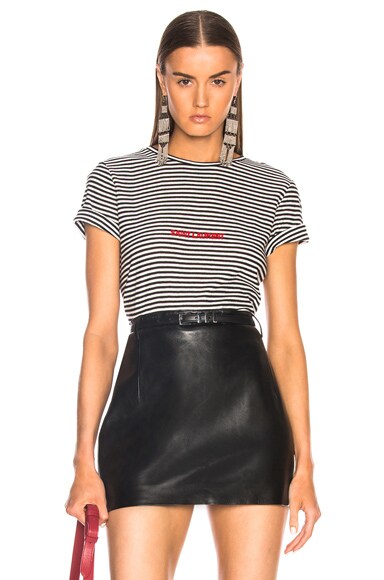 Striped Small Logo Tee
