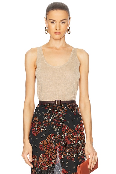 Saint Laurent Tank Top in Dore Clair