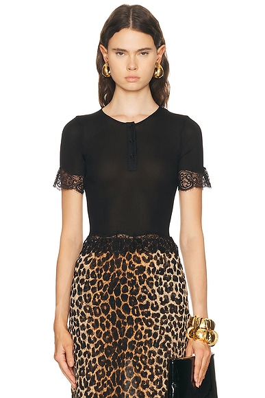 Lace Short Sleeve Top