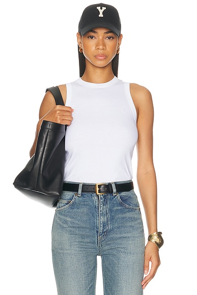 Saint Laurent Tank Top in Blanc