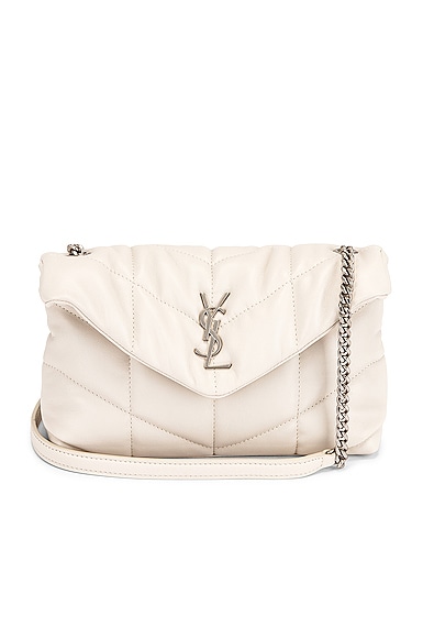 Saint Laurent Toy Puffer Loulou Bag in Crema Soft