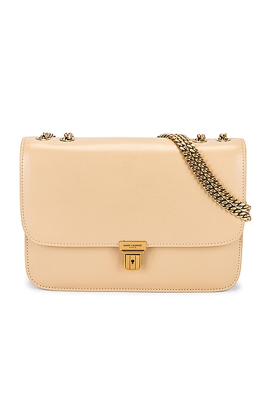 Saint Laurent Chain Bag Tuc in Ivoire Naturel | FWRD