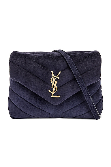Ysl blue suede best sale bag