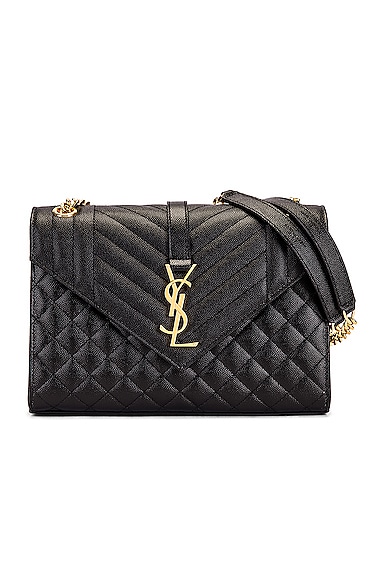 Medium Tri-Quilt Envelope Chain Bag