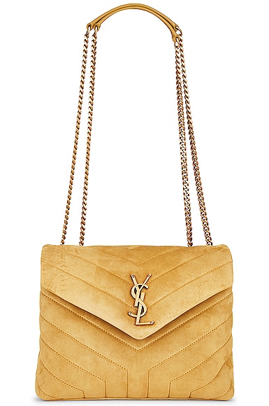 Saint Laurent Small Monogramme Loulou Bag in Light Char