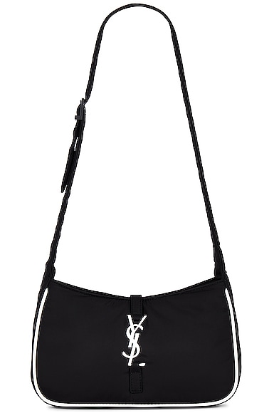 Saint Laurent 5a7 Shoulder Bag in Nero & Bianco