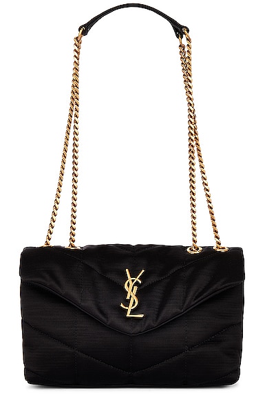 loulou toy puffer denim shoulder bag