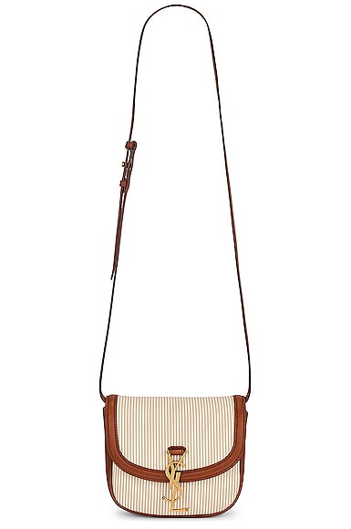 Small Kaia Satchel Bag in Brown