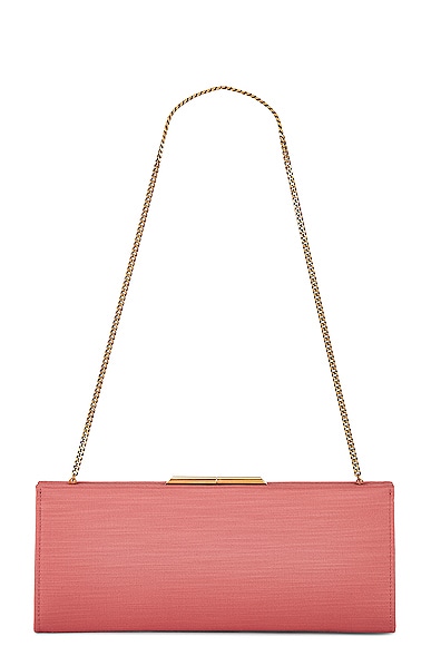 Saint Laurent Small Midnight Pochette Bag in Coral Rose