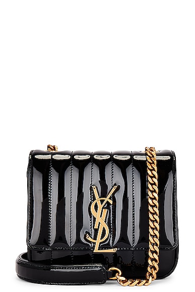 FWRD Renew Saint Laurent Mini Lou Chain Bag in Dark Beige