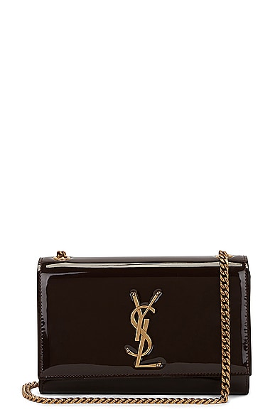 Saint Laurent Small Kate Chain Bag in Spicy Chocolate