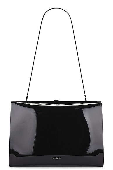 Saint Laurent Large Gaia Shoulder Bag In Noir