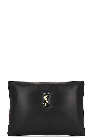 Large Calypso Zipped Pouch in Black