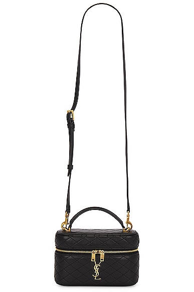 Saint Laurent Mini Gaby Vanity Bag in Nero