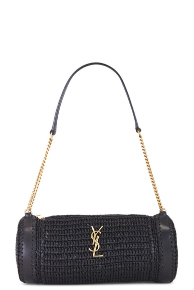 Small Cassandre Cylindric Bag in Black
