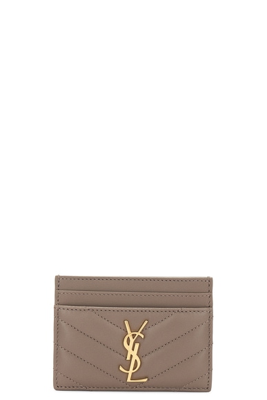 Cassandre Credit Card Case in Taupe