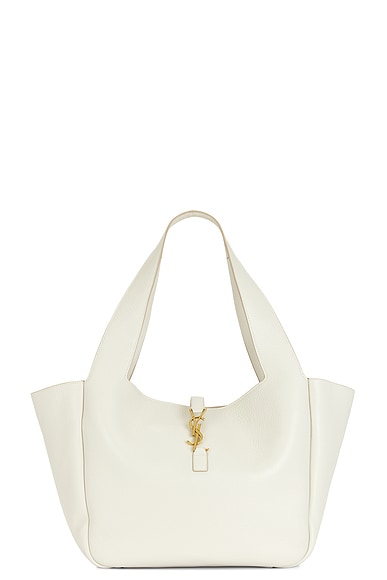 Saint Laurent Bea Supple Cabas Bag In White