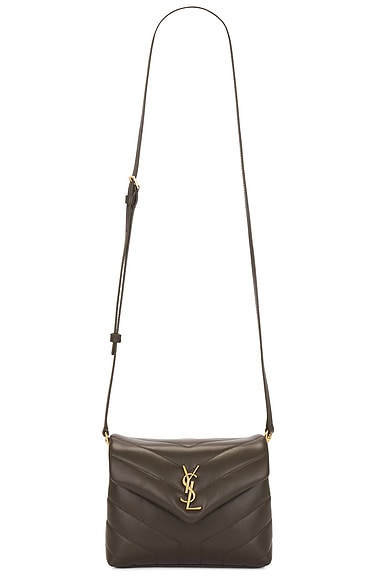 Saint Laurent Toy Strap Loulou Bag In Brown