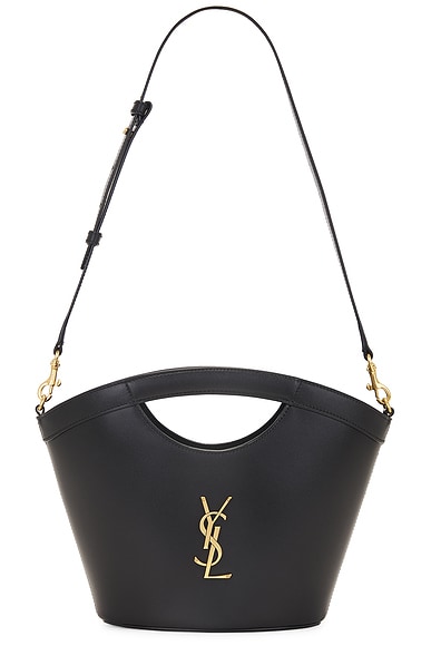 Shop Saint Laurent Mini Shopping Bag In Nero