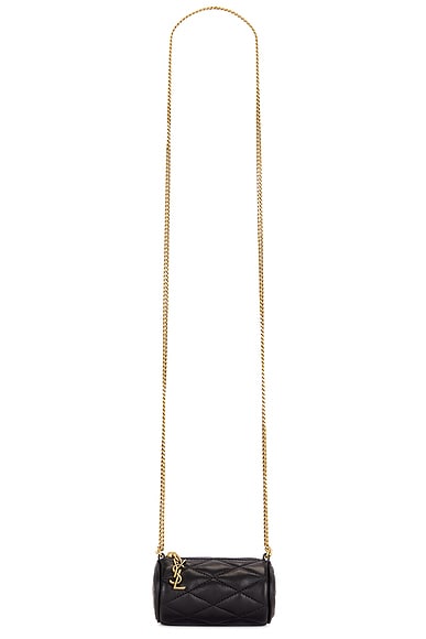 Saint Laurent Micro Sade Tube Bag in Nero