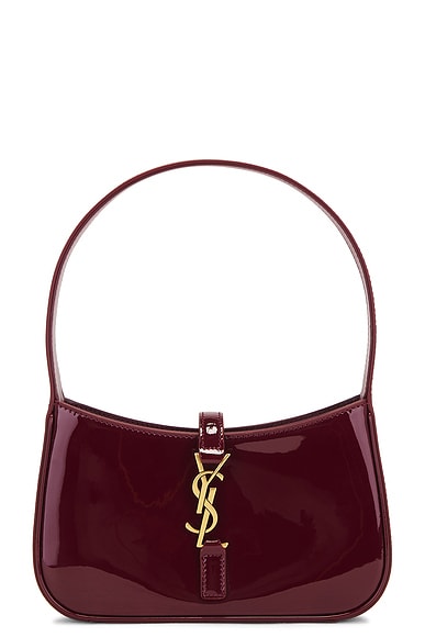 Saint Laurent Mini Le 5 a 7 Hobo Bag in Red Grenat