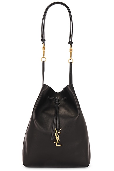 Saint Laurent Paris VII Pochon Bag in Nero