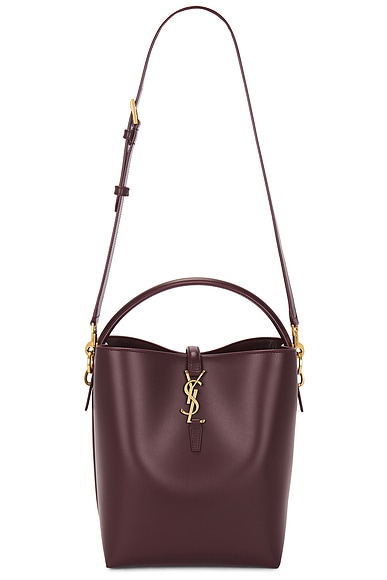 Saint Laurent Le 37 Bucket Bag in Hot Wine