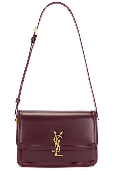 公式通販 - 人気アイテム多数 Saint Laurent Medium Solferino Bag in Hot Wine | FWRD バッグ