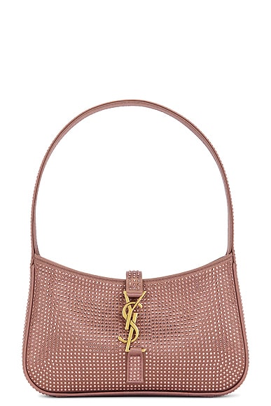 Saint Laurent Mini Le 5 a 7 Hobo Bag in Elderberry | FWRD