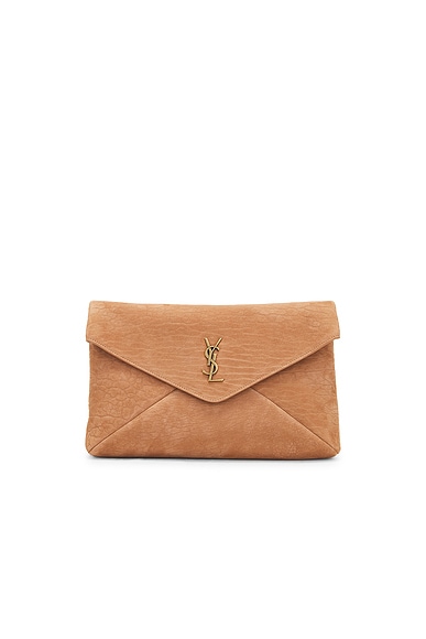 Saint Laurent YSL Pouch in Honey Caramel