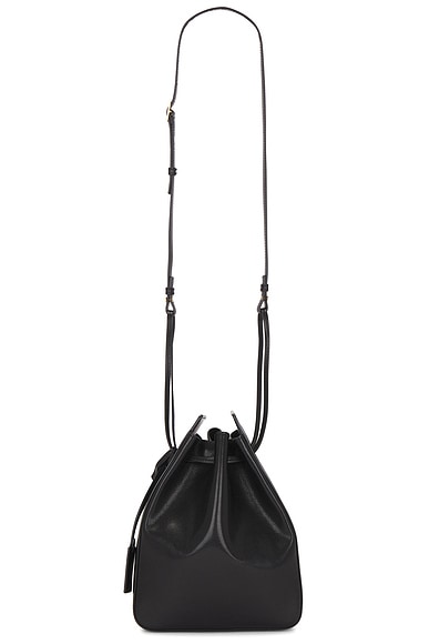 Small Bucket Bag in Nero