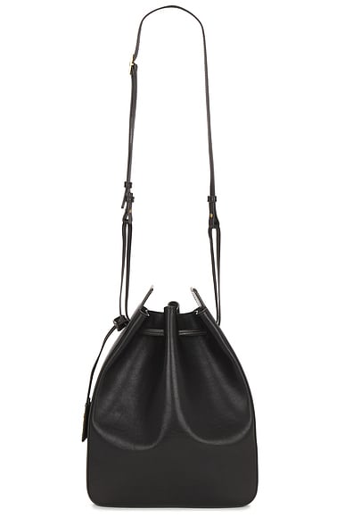 Saint Laurent Large Bucket Bag in Dark Vert Fonce