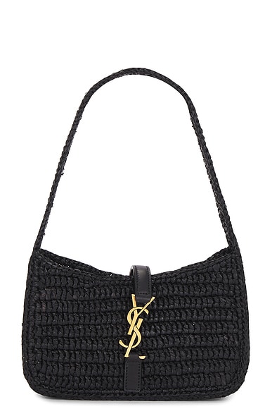 Saint Laurent Mini Le 5 A 7 Hobo Bag in Nero