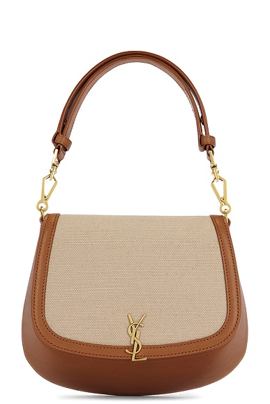 Saint Laurent Top Handle Bag in Desert Dust & Brick