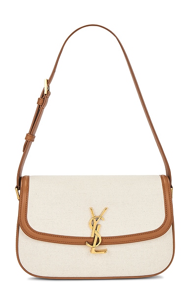 Saint Laurent Small Solferino Bag in Greggio & Brick