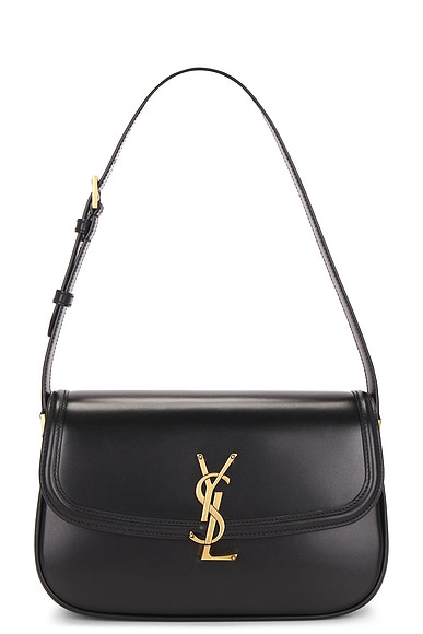 Saint Laurent Small Solferino Shoulder Bag in Nero
