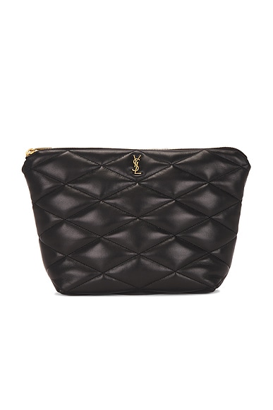 Large Cosmetic Pouch in Nero