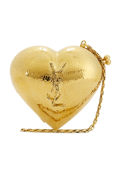 Mini Minaudiere Clutch in Or Papillon