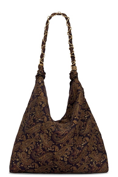 Saint Laurent Large Sac Flat Bag in Night & Fantasy